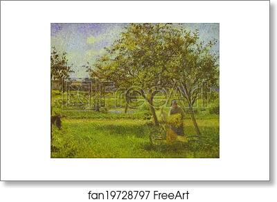 Free art print of The Wheelbarrow by Camille Pissarro