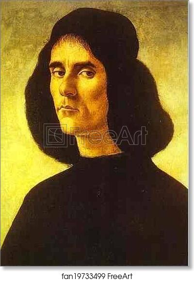 Free art print of Portrait of a Man (Michele Marullo Tarcaniota?) by Alessandro Botticelli