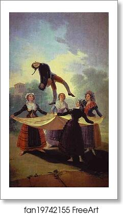 Free art print of The Straw Manikin (El Pelele) by Francisco De Goya Y Lucientes