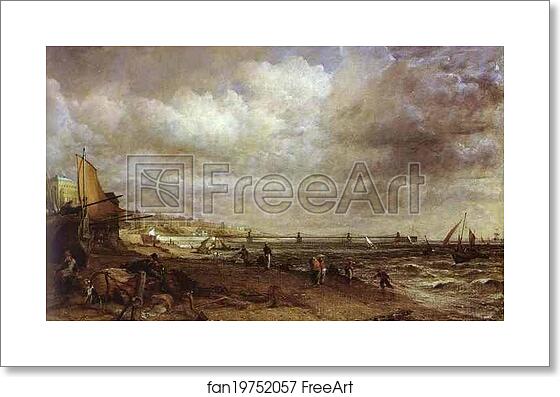 Free art print of The Chain Pier, Brighton by John Constable Free art print of The Chain Pier, Brighton by John Constable