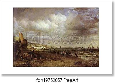 Free art print of The Chain Pier, Brighton by John Constable Free art print of The Chain Pier, Brighton by John Constable