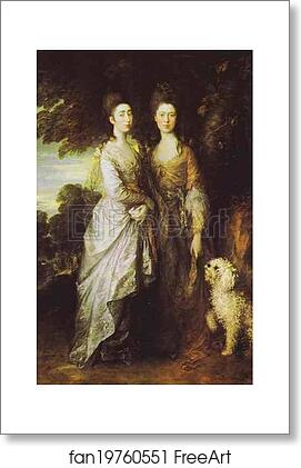 Free art print of The Artist's Daughters by Thomas Gainsborough