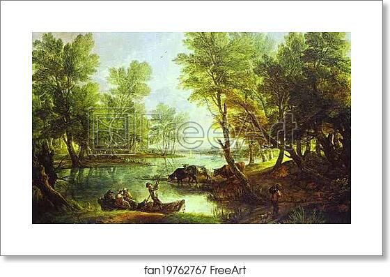 Free art print of View of King's Bromley-on-Trent, Staffordshire by Thomas Gainsborough Free art print of View of King's Bromley-on-Trent, Staffordshire by Thomas Gainsborough