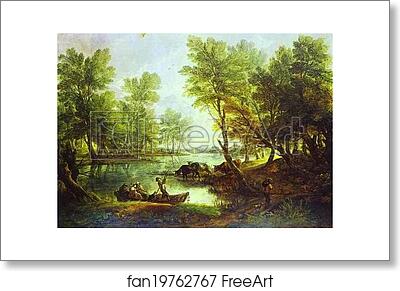 Free art print of View of King's Bromley-on-Trent, Staffordshire by Thomas Gainsborough