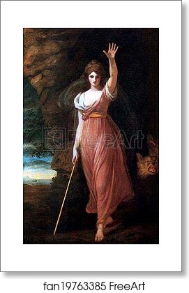 Free art print of Lady Hamilton as Circe by George Romney