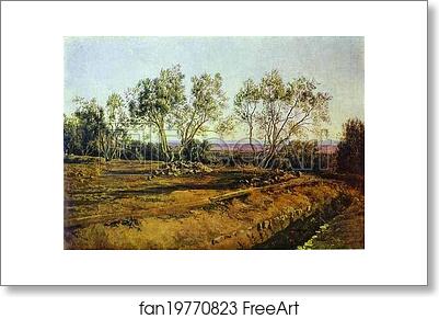 Free art print of Olives Near Cemetery in Albano. New Moon by Alexander Ivanov