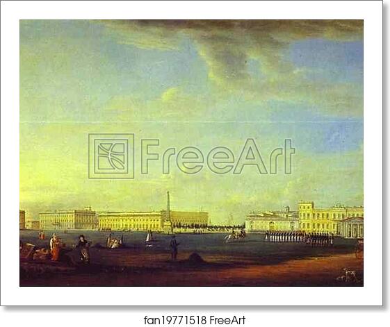 Free art print of The Mars Field with the Rumiantsev Obelisk by Johann Georg Mayr Free art print of The Mars Field with the Rumiantsev Obelisk by Johann Georg Mayr