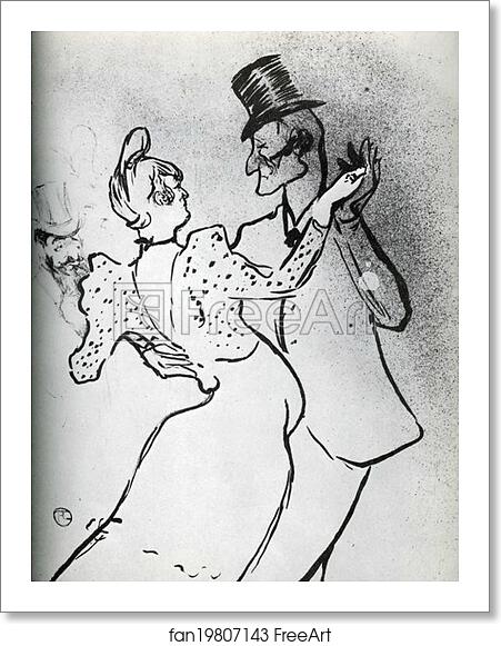 Free art print of La Goulue and Valentin, Waltz by Henri De Toulouse-Lautrec Free art print of La Goulue and Valentin, Waltz by Henri De Toulouse-Lautrec