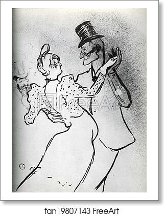 Free art print of La Goulue and Valentin, Waltz by Henri De Toulouse-Lautrec Free art print of La Goulue and Valentin, Waltz by Henri De Toulouse-Lautrec