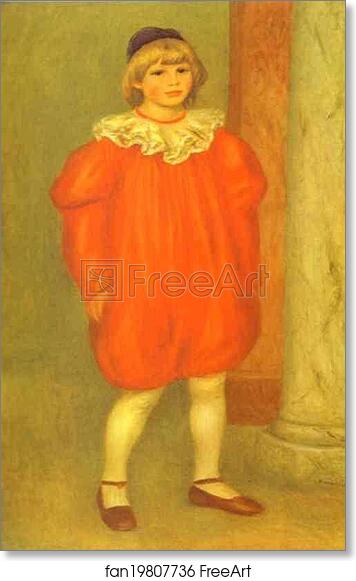 Free art print of The Clown (Claude Renoir) by Pierre-Auguste Renoir