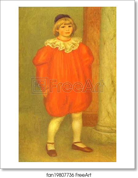 Free art print of The Clown (Claude Renoir) by Pierre-Auguste Renoir Free art print of The Clown (Claude Renoir) by Pierre-Auguste Renoir