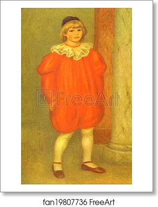 Free art print of The Clown (Claude Renoir) by Pierre-Auguste Renoir Free art print of The Clown (Claude Renoir) by Pierre-Auguste Renoir