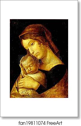Free art print of Madonna with Sleeping Child by Andrea Mantegna
