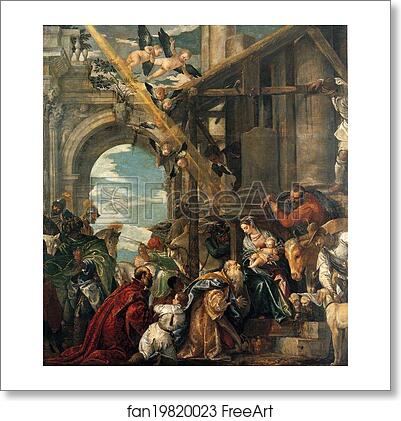 Free art print of The Adoration of the Kings by Paolo Veronese