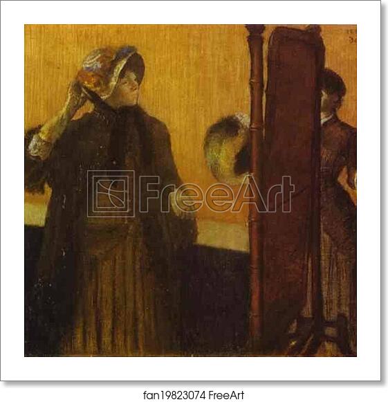 Free art print of At the Milliner's by Edgar Degas Free art print of At the Milliner's by Edgar Degas