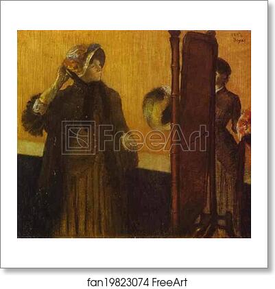 Free art print of At the Milliner's by Edgar Degas