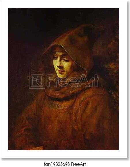 Free art print of Titus in a Monk Habit by Rembrandt Harmenszoon Van Rijn Free art print of Titus in a Monk Habit by Rembrandt Harmenszoon Van Rijn