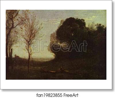 Free art print of Morning by Jean-Baptiste-Camille Corot