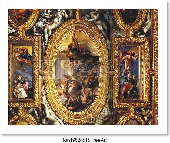 Free art print of Wooden ceiling decorated with canvases by Veronese in the Hall of the Council of Ten (Sala del Consiglio dei Dieci) by Paolo Veronese Free art print of Wooden ceiling decorated with canvases by Veronese in the Hall of the Council of Ten (Sala del Consiglio dei Dieci) by Paolo Veronese