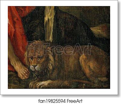 Free art print of Saint Jerome in the Wilderness. Detail by Paolo Veronese