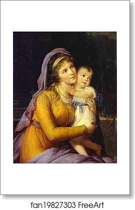 Free art print of Baroness Anna Sergeevna Stroganova and Her Son Sergey by Louise-Elisabeth Vigée-Lebrun Free art print of Baroness Anna Sergeevna Stroganova and Her Son Sergey by Louise-Elisabeth Vigée-Lebrun