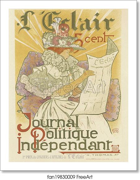Free art print of Le journal "l'Éclair". by Henry Atwell Thomas Free art print of Le journal "l'Éclair". by Henry Atwell Thomas