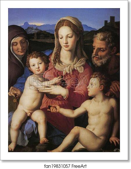 Free art print of The Madonna and Child with St.Elisabeth and the Infant St. John the Baptist by Agnolo Bronzino Free art print of The Madonna and Child with St.Elisabeth and the Infant St. John the Baptist by Agnolo Bronzino
