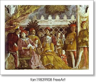 Free art print of The Gonzaga Family and Retinue by Andrea Mantegna