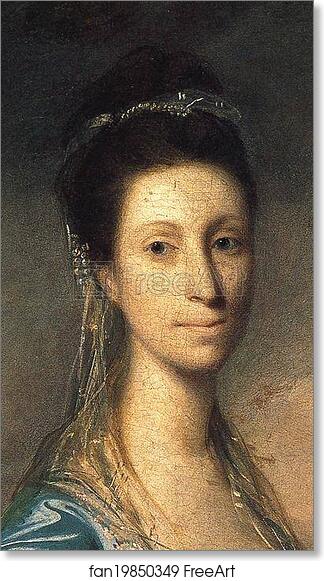 Free art print of Miss Elizabeth Ingram. Detail by Sir Joshua Reynolds