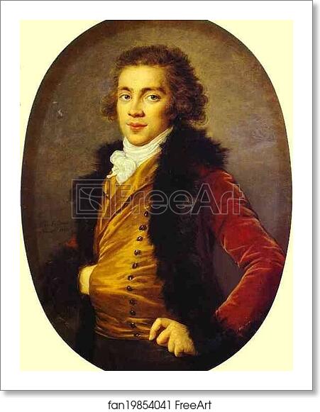 Free art print of Portrait of Baron Grigory Alexandrovich Stroganoff (1770-1857) by Louise-Elisabeth Vigée-Lebrun Free art print of Portrait of Baron Grigory Alexandrovich Stroganoff (1770-1857) by Louise-Elisabeth Vigée-Lebrun