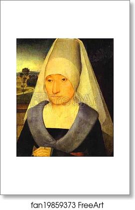 Free art print of Portrait of an Old Woman by Hans Memling