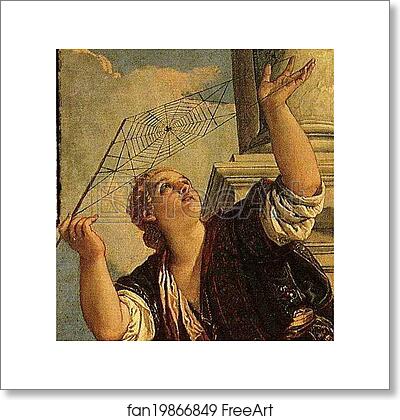 Free art print of Arachne or Dialectics. Detail by Paolo Veronese