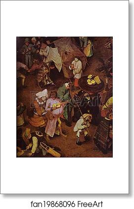 Free art print of The Fight between Carnival and Lent. Detail by Pieter Bruegel The Elder