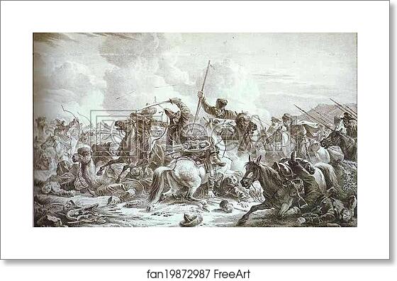 Free art print of Battle of Cossaks with Kirgizes by Alexander Orlowski Free art print of Battle of Cossaks with Kirgizes by Alexander Orlowski