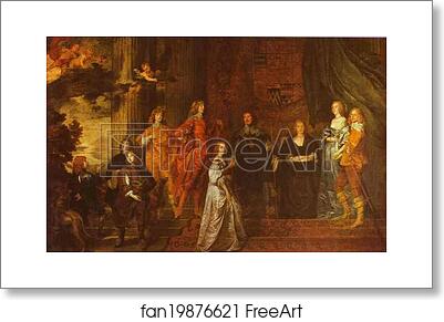 Free art print of Philip, 4th Earl of Pembroke and His Family by Sir Anthony Van Dyck