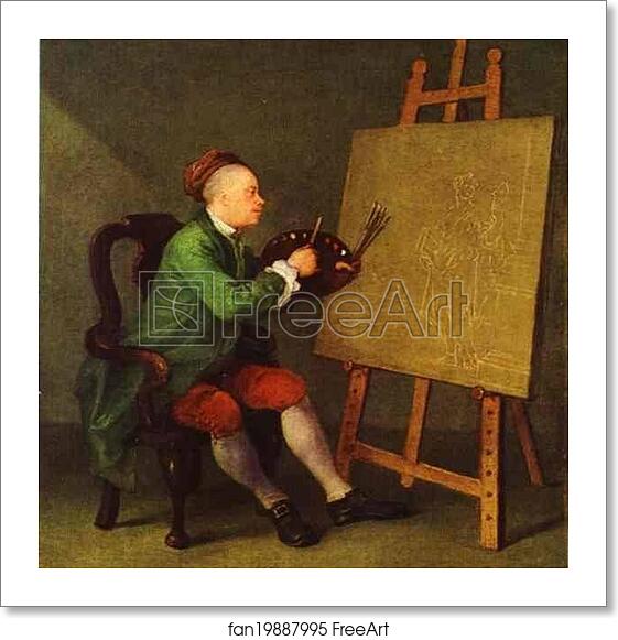 Free art print of Hogarth Painting the Comic Muse by William Hogarth Free art print of Hogarth Painting the Comic Muse by William Hogarth
