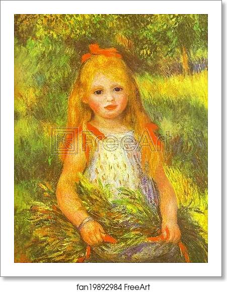 Free art print of Little Girl Gleaning by Pierre-Auguste Renoir Free art print of Little Girl Gleaning by Pierre-Auguste Renoir