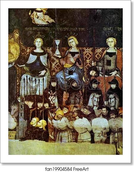 Free art print of Allegory of Good Government. Detail by Ambrogio Lorenzetti Free art print of Allegory of Good Government. Detail by Ambrogio Lorenzetti
