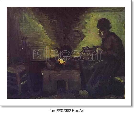 Free art print of Peasant Woman near the Hearth by Vincent Van Gogh Free art print of Peasant Woman near the Hearth by Vincent Van Gogh