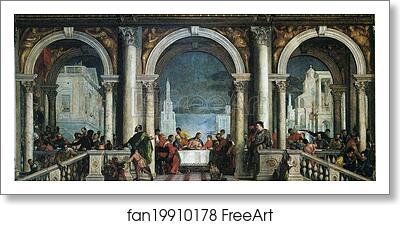 Free art print of Feast in the House of Levi by Paolo Veronese