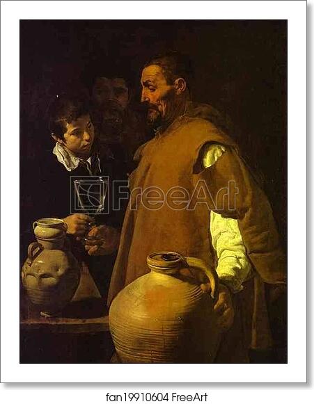 Free art print of The Waterseller in Seville by Diego Velázquez