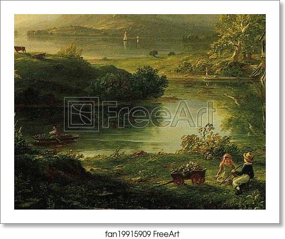 Free art print of The Old Mill at Sunset. Detail by Thomas Cole Free art print of The Old Mill at Sunset. Detail by Thomas Cole