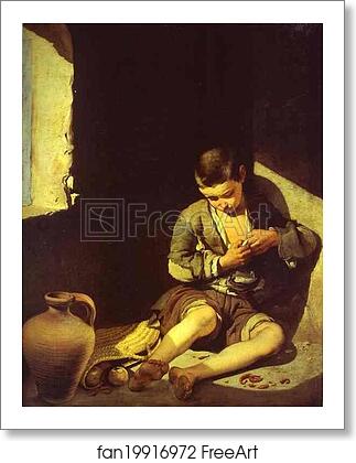 Free art print of The Beggar Boy by Bartolomé Esteban Murillo