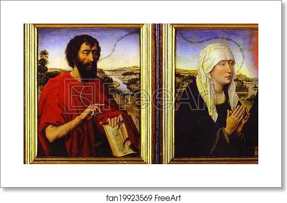 Free art print of Braque Triptych. Detail by Rogier Van Der Weyden Free art print of Braque Triptych. Detail by Rogier Van Der Weyden