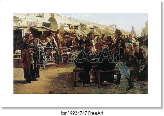 Free art print of Midday. Study for the painting "Flea market in Moscow" by Vladimir Makovsky Free art print of Midday. Study for the painting "Flea market in Moscow" by Vladimir Makovsky
