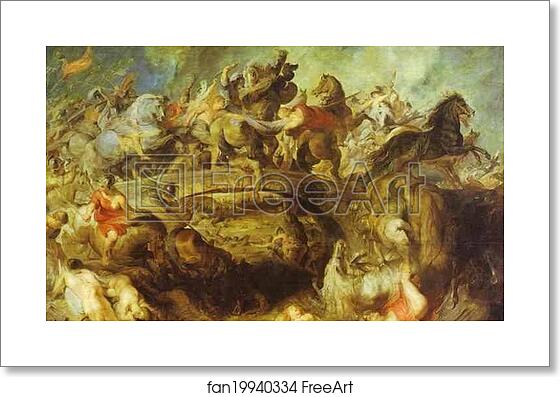 Free art print of The Battle of the Amazons by Peter Paul Rubens