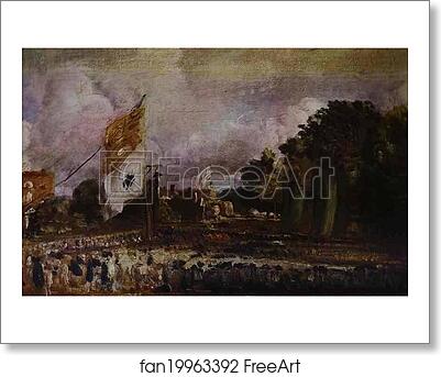 Free art print of Holiday of Waterloo in East Bergholt by John Constable
