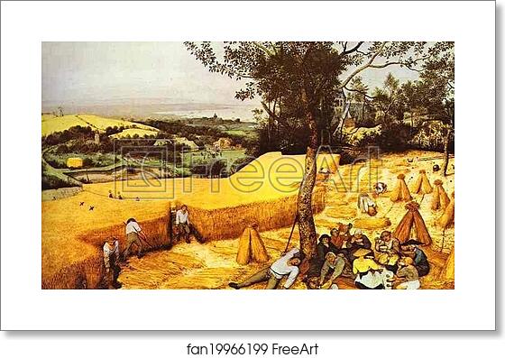 Free art print of The Corn Harvest (August) by Pieter Bruegel The Elder Free art print of The Corn Harvest (August) by Pieter Bruegel The Elder
