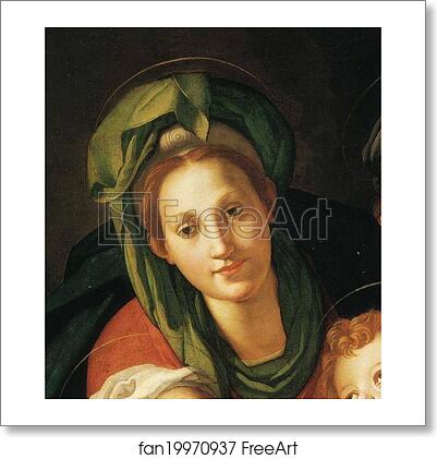 Free art print of Holy Family with St.Elizabeth (or St. Anne?) and the Infant St. John the Baptist. Detail by Agnolo Bronzino Free art print of Holy Family with St.Elizabeth (or St. Anne?) and the Infant St. John the Baptist. Detail by Agnolo Bronzino