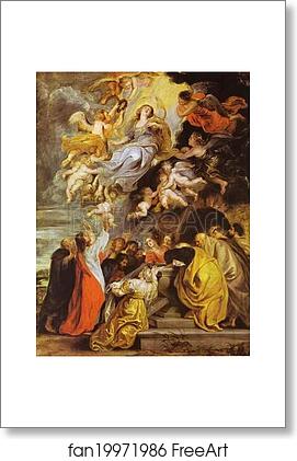 Free art print of The Assumption of the Virgin by Peter Paul Rubens
